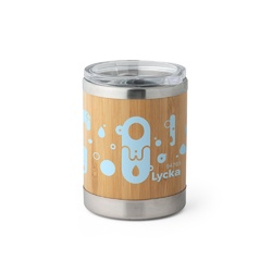 LYCKA. Tasse 350mL en bambou et acier inox