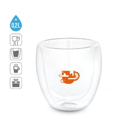 AMERICANO. Tasse borosilicaté en verre 220mL