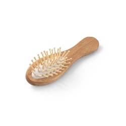 DERN. Brosse à cheveux en bois avec dents en bambou