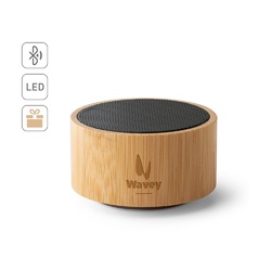 ARBER. Enceinte portable 3W avec autonomie de 4h en bambou et ABS recyclé (100 % rABS)