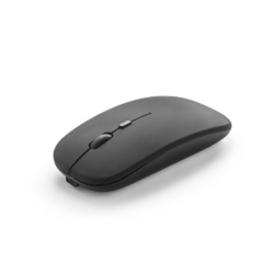 KHAN. Souris sans fil avec batterie 500mAh en ABS recyclé (100 % rABS)