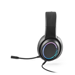 Thorne Headset RGB. Écouteurs gaming avec câble de 2 m, microphone et lumières LED RVB en ABS