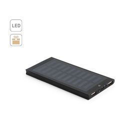 CLERK. Batterie nomade de 8 000 mAh avec panneau solaire en aluminium 100 % recyclé