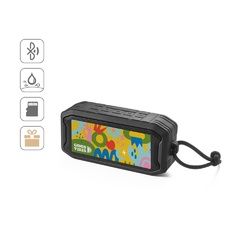 SHEERAN. Enceinte portable 10W avec IPX7 et autonomie de 9h en ABS recyclé