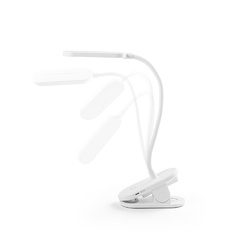 NESBIT II. Lampe de bureau portable avec clip et autonomie de 30h en rABS 65%