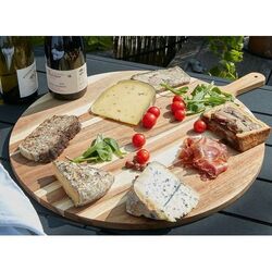 Planche à découper ronde XXL en acacia 'Shokki'