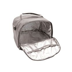 Sac à bento isotherme 'Nara', gris chiné RPET