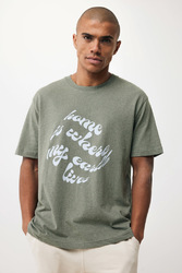 T-shirt coupe boxy en coton recyclé IQONIQ Teide