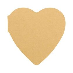 bloc-notes autocollant personnalisé CreaStick Heart Eco