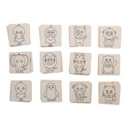 jeu de memory à colorier, animaux Colormor