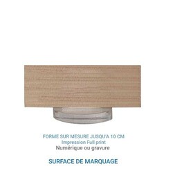 Trophée en bois SPORT bi-matière 10cm - France