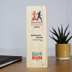 Trophée Bois BLOC 20cm - France