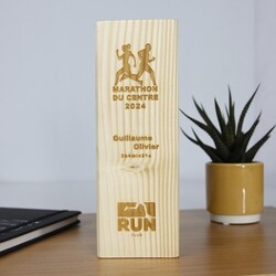 Trophée Bois BLOC 20cm - France