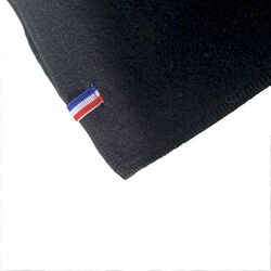 Plaid français RENNES sans ourlet - Bleu Marine