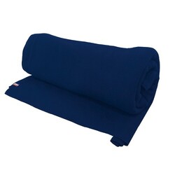 Plaid français RENNES sans ourlet - Bleu Royal