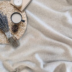 Plaid français RENNES sans ourlet - Bleu Royal