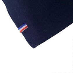 Plaid français RENNES sans ourlet - Bleu Royal