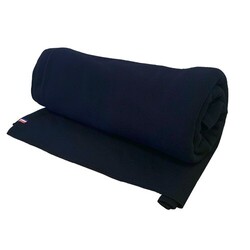 Plaid français RENNES sans ourlet - Bleu Royal