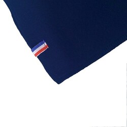 Plaid français RENNES sans ourlet - Bleu Royal