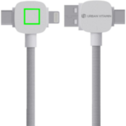 Câble 65W en TPE/PET RCS recyclé Urban Vitamin Stockton