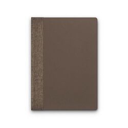 CARNET A5 AVEC COUVERTURE EN POUDRE CAFE