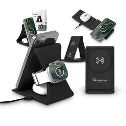 CHARGEUR INDUCTION 3 EN 1 ET SUPPORT PLIABLE EN rPET