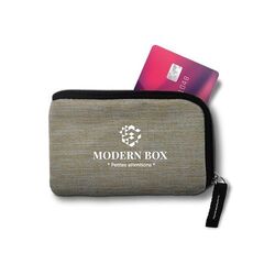 PORTE-MONNAIE PORTE-CARTE DE CREDIT ANTI RFID EN RPET