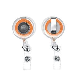 BADGE : PORTE-BADGES RETRACTABLE AVEC METRE RUBAN SOUPLE 1 m
