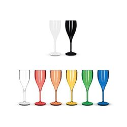 FLUTE A CHAMPAGNE EN PLASTIQUE REUTILISABLE TRITAN® 16 cl RAS BORD