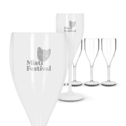 FLUTE A CHAMPAGNE EN PLASTIQUE REUTILISABLE TRITAN® 16 cl RAS BORD