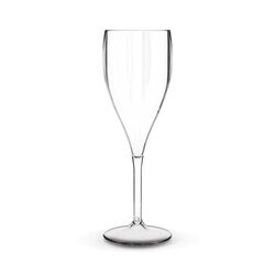 FLUTE A CHAMPAGNE EN PLASTIQUE REUTILISABLE TRITAN® 16 cl RAS BORD