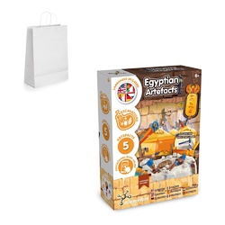 Ancient Egypt Excavation Kit II. Jeu éducatif livré avec un sac cadeau en papier kraft (90 g/m²), fabriqué à partir de matériaux certifiés FSC™ et d'autres matériaux certifiés