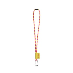 75089. SET Lanyard TUBE Long (Ø 7 mm) avec mousqueton en forme de D de 55 mm et fermoir de sécurité Ø 7 mm