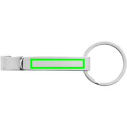 Porte-clés décapsuleur en alliage de zinc recyclé RCS