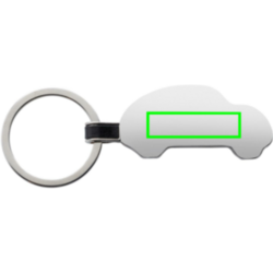 Porte-clés voiture en alliage de zinc recyclé RCS