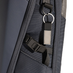 Porte-clés luxe en PU et alliage de zinc recyclé RCS