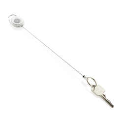 Porte-clés à clip extensible en ABS recyclé RCS