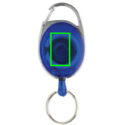 Porte-clés à clip extensible en ABS recyclé RCS