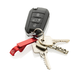 Porte-clés décapsuleur en aluminium recyclé RCS