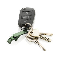 Porte-clés décapsuleur en aluminium recyclé RCS