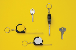 Porte-clés avec ruban de 1M en ABS RCS MeasureMate