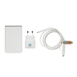 Set batterie câble et chargeur 20W en PET recyclé RCS Surge