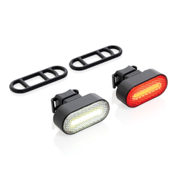 Set d'éclairage de vélo via USB en plastique RCS Lumino