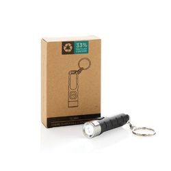 Porte-clés lampe torche charge USB en plastique RCS Globix