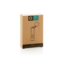 Porte-clés lampe torche charge USB en plastique RCS Globix