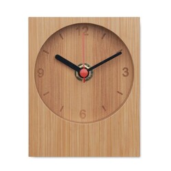 CLAMBU Horloge de table en bambou