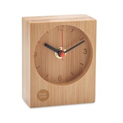 CLAMBU Horloge de table en bambou
