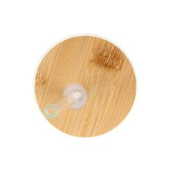 Verre avec couvercle en bambou et paille 450 ml