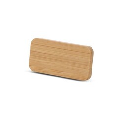 Badge nominatif en bambou avec épingle