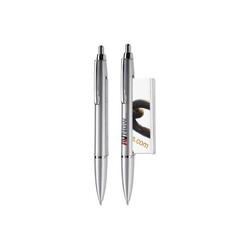 Stylo bille bannière argent